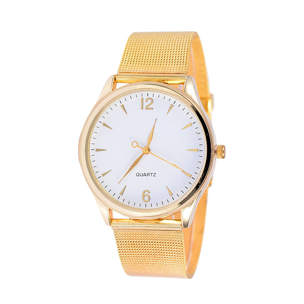 Luxury Watch Gift For Her - Women's Quartz Watch with Gold Mesh