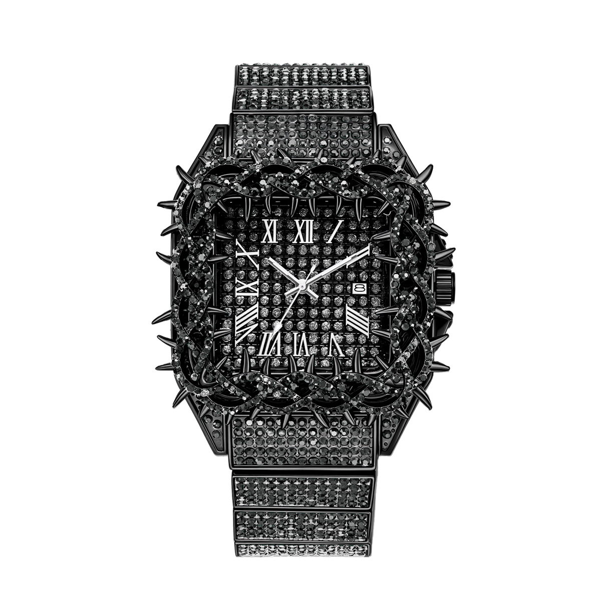 Iced Out Square Men Quartz Wat - Luxury Watch Iceberg 评论和价格