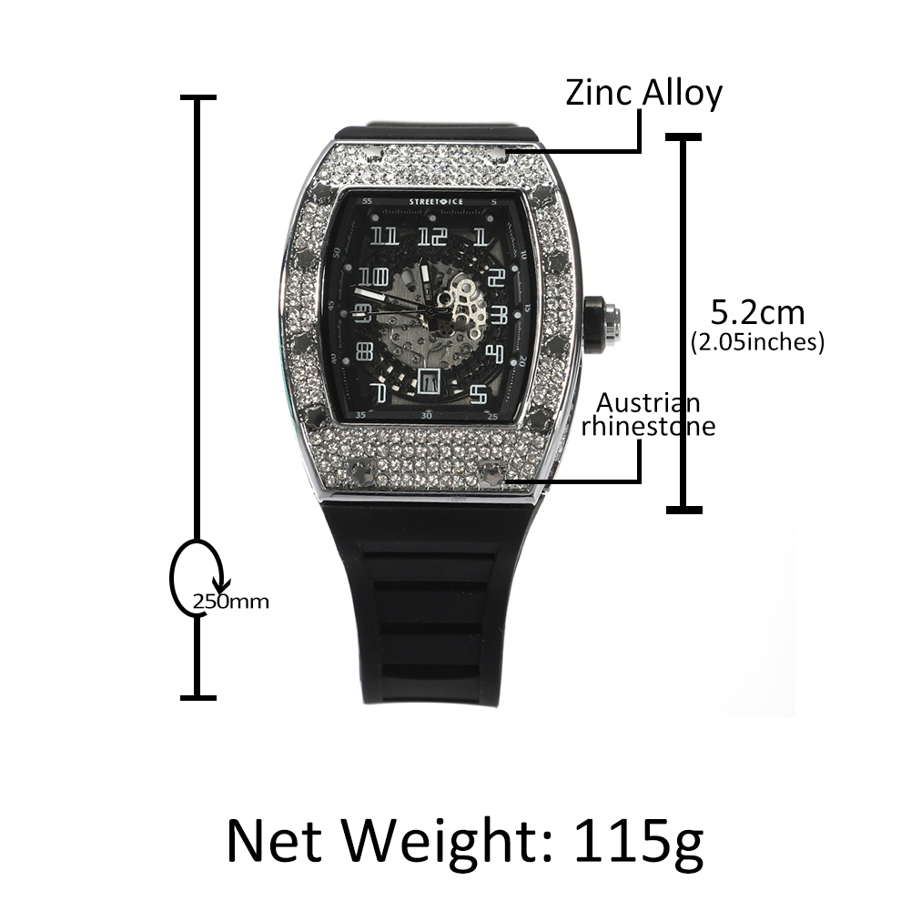 Hip Hop Full Iced Out Square M - Luxury Watch Iceberg 评论和价格
