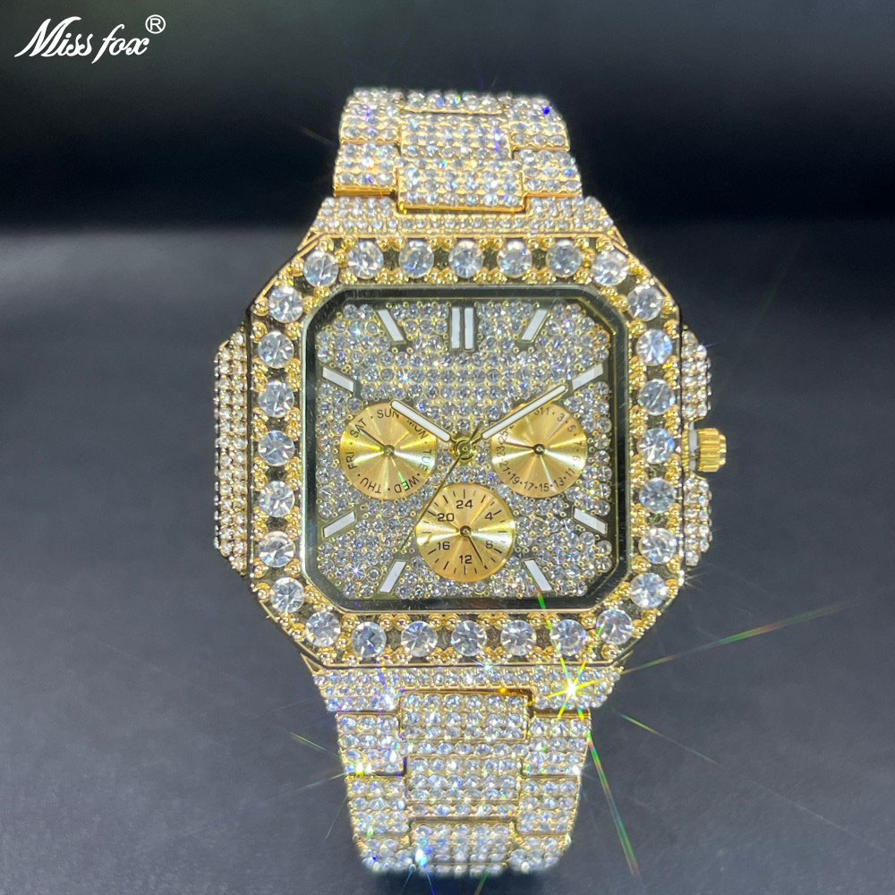 MISSFOX Luxury Diamond Watch f - Luxury Watch Iceberg 评论和价格